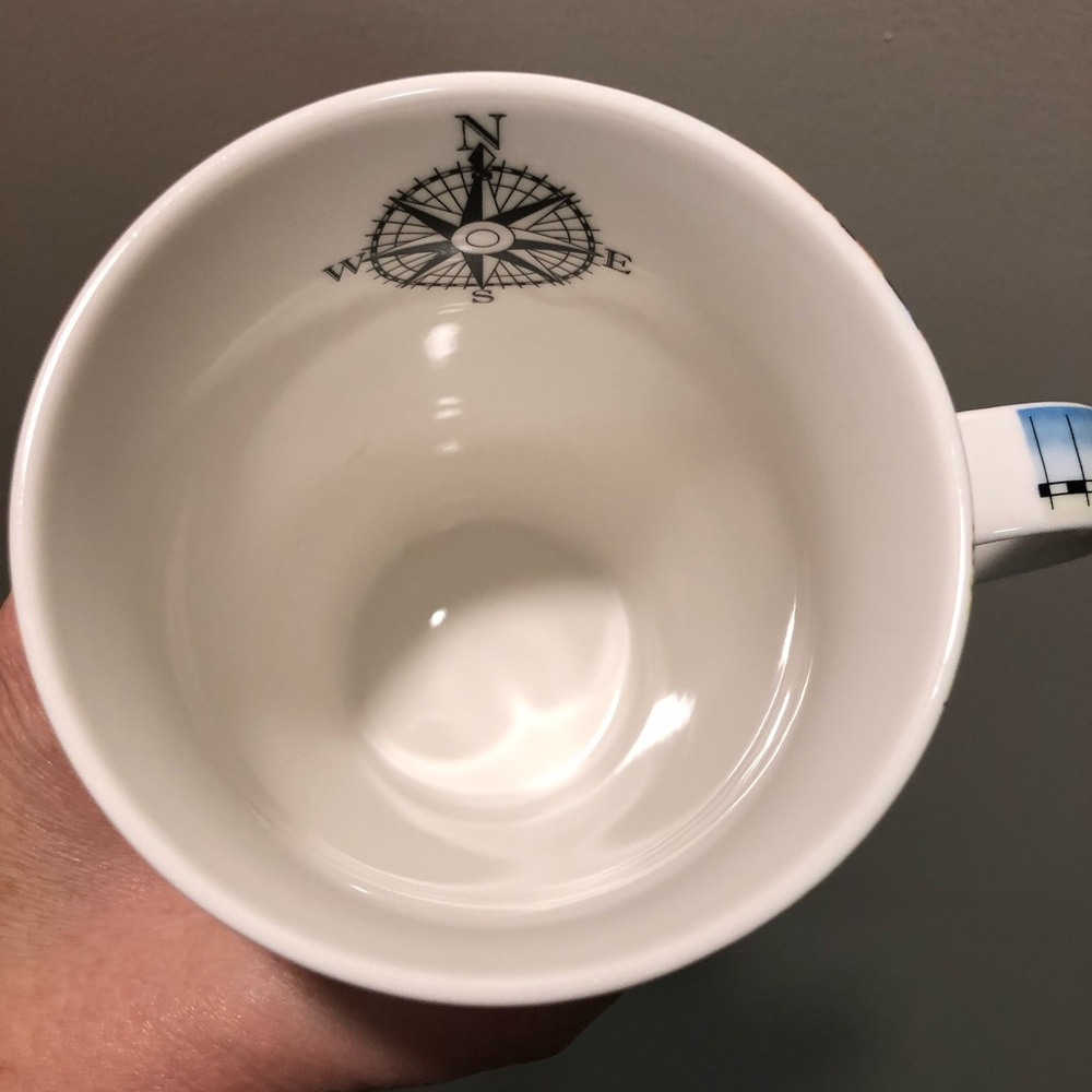 The Globe Coffee Tea Mug by Paul Cardew - Compass - Picture 7 of 8